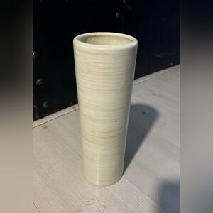 Elegant and Modern Minimalistic Cream Vase